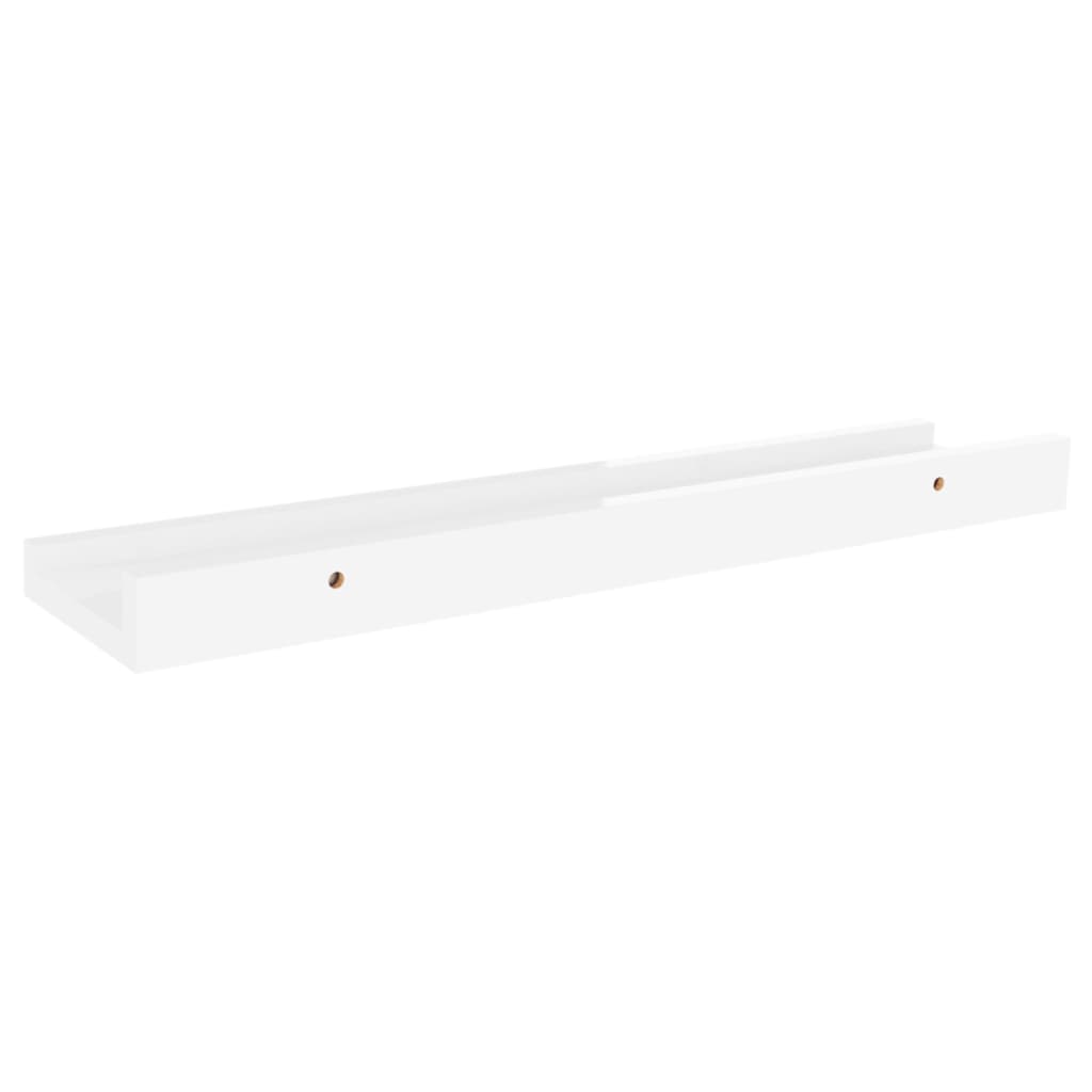 Mensole a Muro 4 pz Bianco Lucido 40x9x3 cm cod mxl 59438