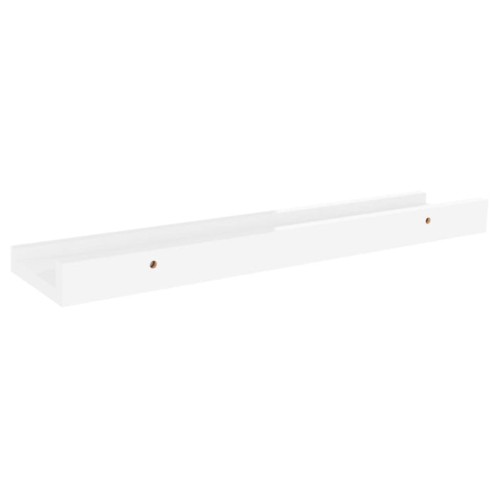 Mensole a Muro 4 pz Bianco Lucido 40x9x3 cm cod mxl 59438