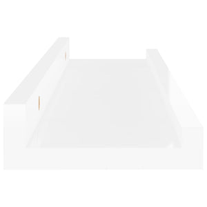 Mensole a Muro 4 pz Bianco Lucido 40x9x3 cm cod mxl 59438