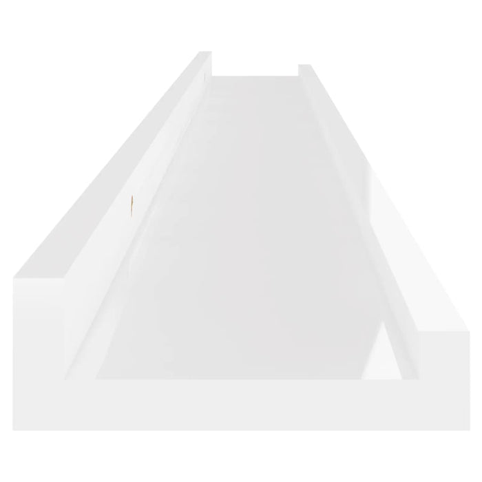 Mensole da Parete 4 pz Bianco Lucido 100x9x3 cm 326656