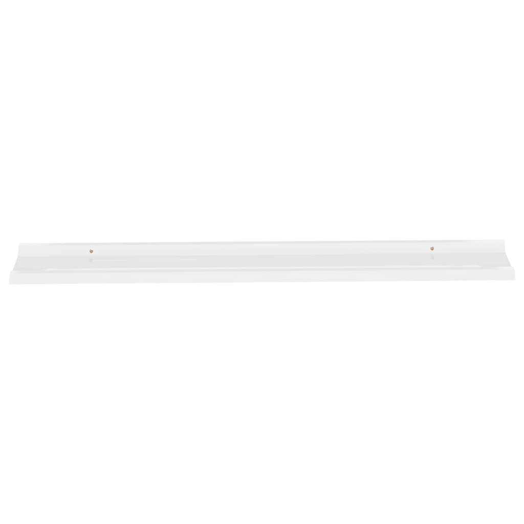 Mensole da Parete 4 pz Bianco Lucido 115x9x3 cm cod mxl 33552