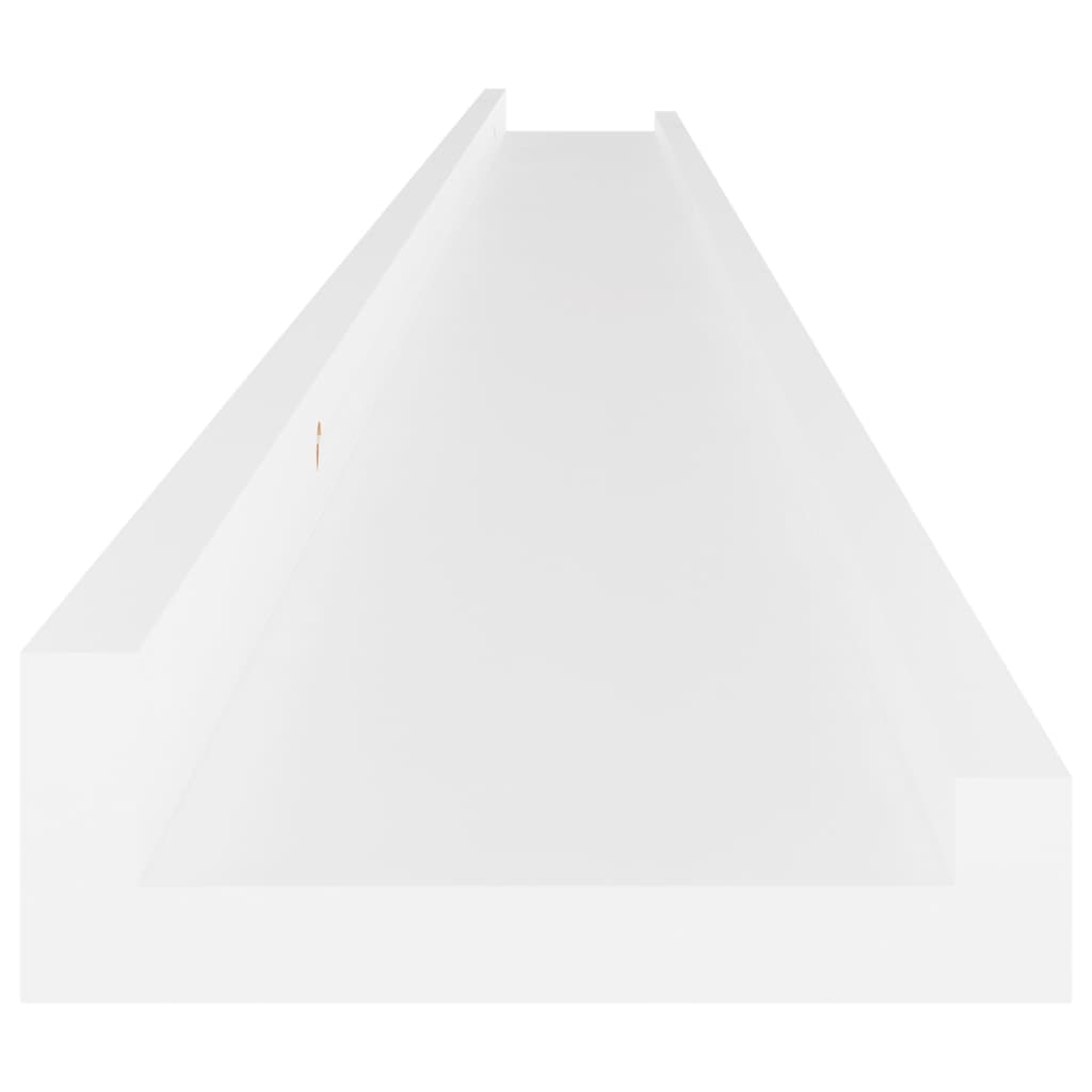 Mensole da Parete 4 pz Bianche 115x9x3 cm 326664