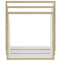 Mensole a Cubo da Parete 3 pz Bianco Rovere Sonoma 326720