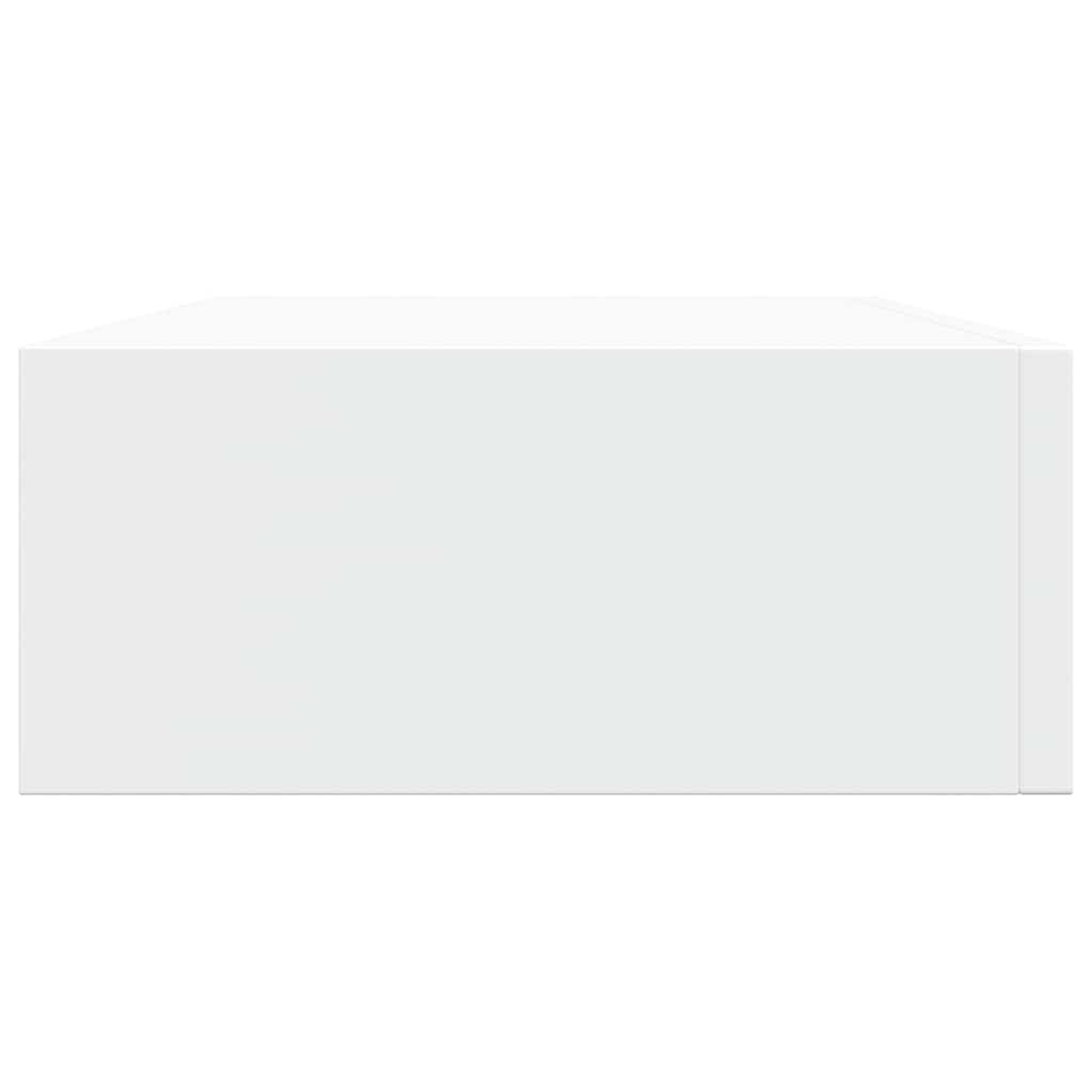 Scaffale con Cassetti da Parete Bianco 40x23,5x10 cm in MDF 330241