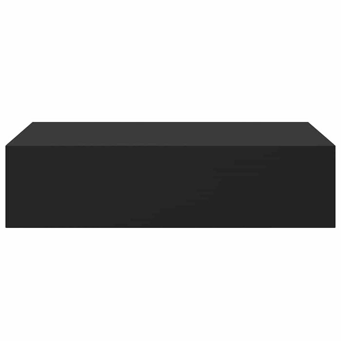Scaffali con Cassetti da Parete 2 pz Neri 40x23,5x10 cm MDF 330244