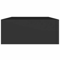 Scaffali con Cassetti da Parete 2 pz Neri 40x23,5x10 cm MDF 330244