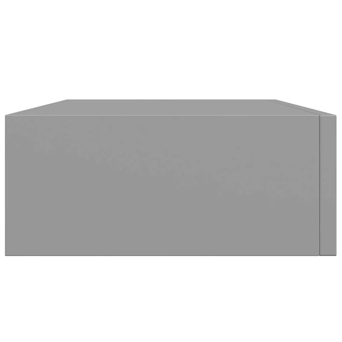 Scaffale con Cassetti da Parete Grigio 40x23,5x10 cm in MDF cod mxl 73173