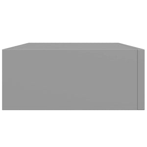 Scaffali con Cassetti da Parete 2pz Grigio 40x23,5x10 cm in MDF cod mxl 57938