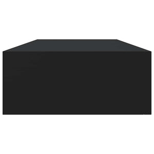 Scaffale con Cassetti da Parete Nero 60x23,5x10 cm in MDF cod mxl 71446