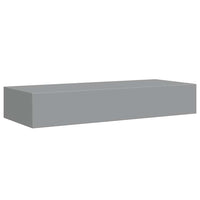 Scaffale con Cassetti da Parete Grigio 60x23,5x10 cm in MDF cod mxl 33626