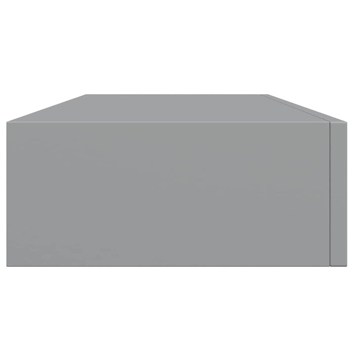 Scaffale con Cassetti da Parete Grigio 60x23,5x10 cm in MDF cod mxl 33626