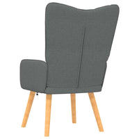 Sedia Relax Grigio Scuro in Tessuto 327524