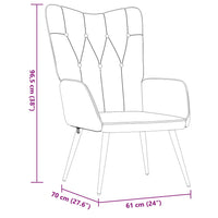 Poltrona Relax Grigio Scuro in Tessuto 327546