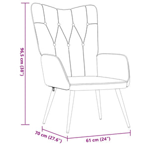 Poltrona Relax Grigio Scuro in Tessuto 327546
