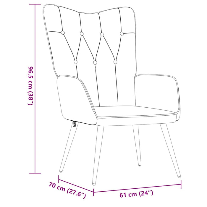 Poltrona Relax Grigio Scuro in Tessuto 327546