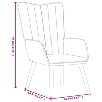 Poltrona Relax Grigio Chiaro in Velluto 327655