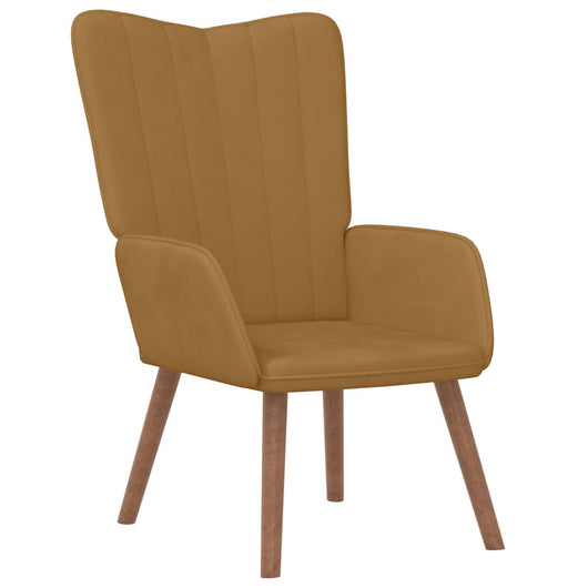 Poltrona Relax Marrone in Velluto 327663