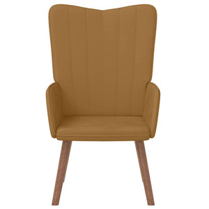 Poltrona Relax Marrone in Velluto 327663