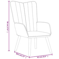 Poltrona Relax Marrone in Velluto 327663