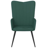 Sedia Relax Verde Scuro in Velluto 327679