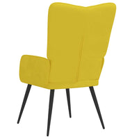 Sedia Relax Giallo Senape in Velluto 327684