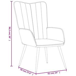 Poltrona Relax con Poggiapiedi Rosa in Velluto cod mxl 17643