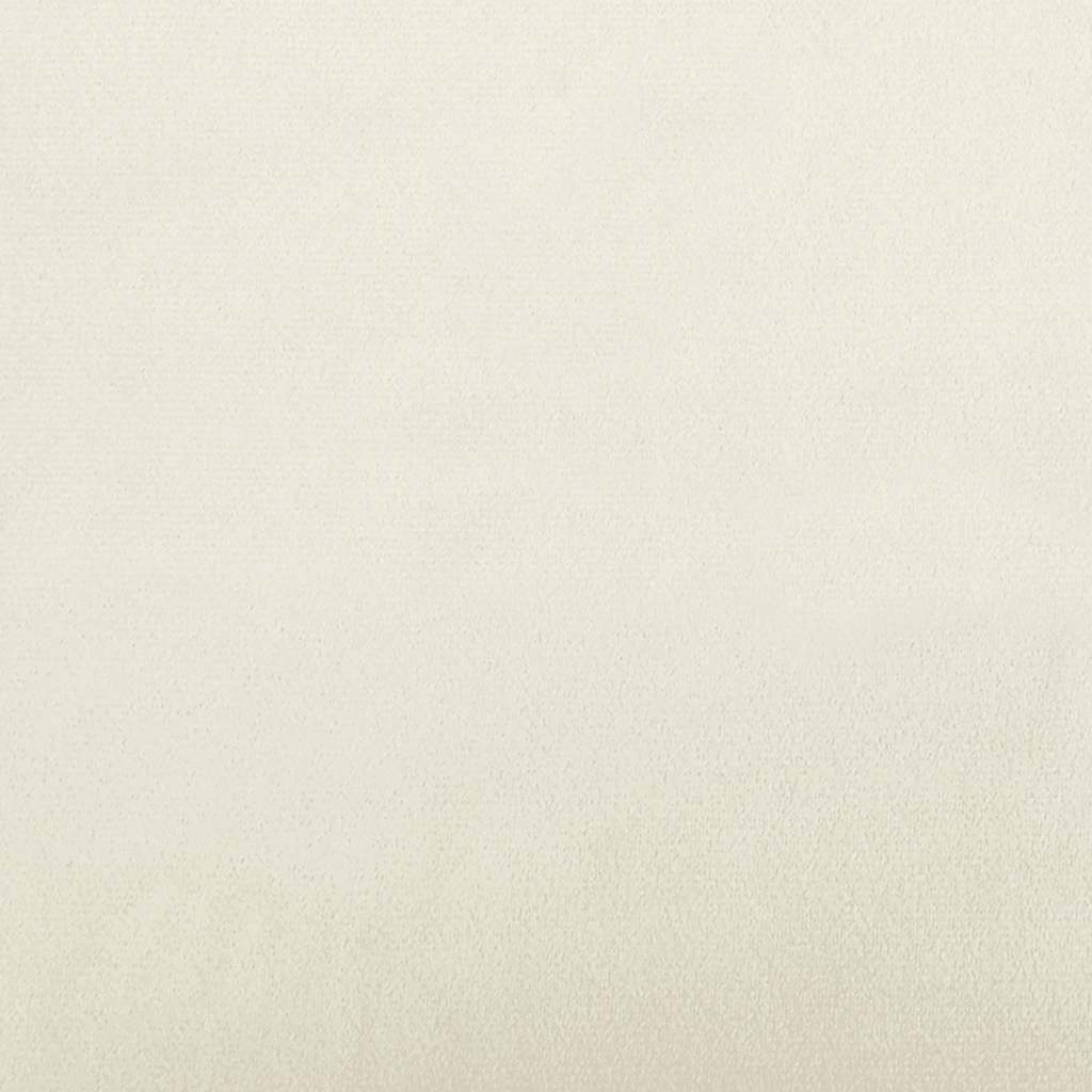 Sedia a Dondolo in Velluto Crema Bianco 327752