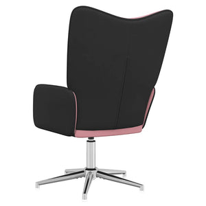 Sedia Relax Rosa in Velluto e PVC 327857