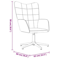 Sedia Relax Rosa in Velluto e PVC 327857