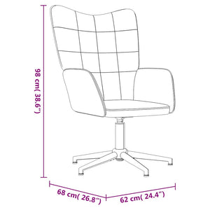 Sedia Relax Rosa in Velluto e PVC 327857