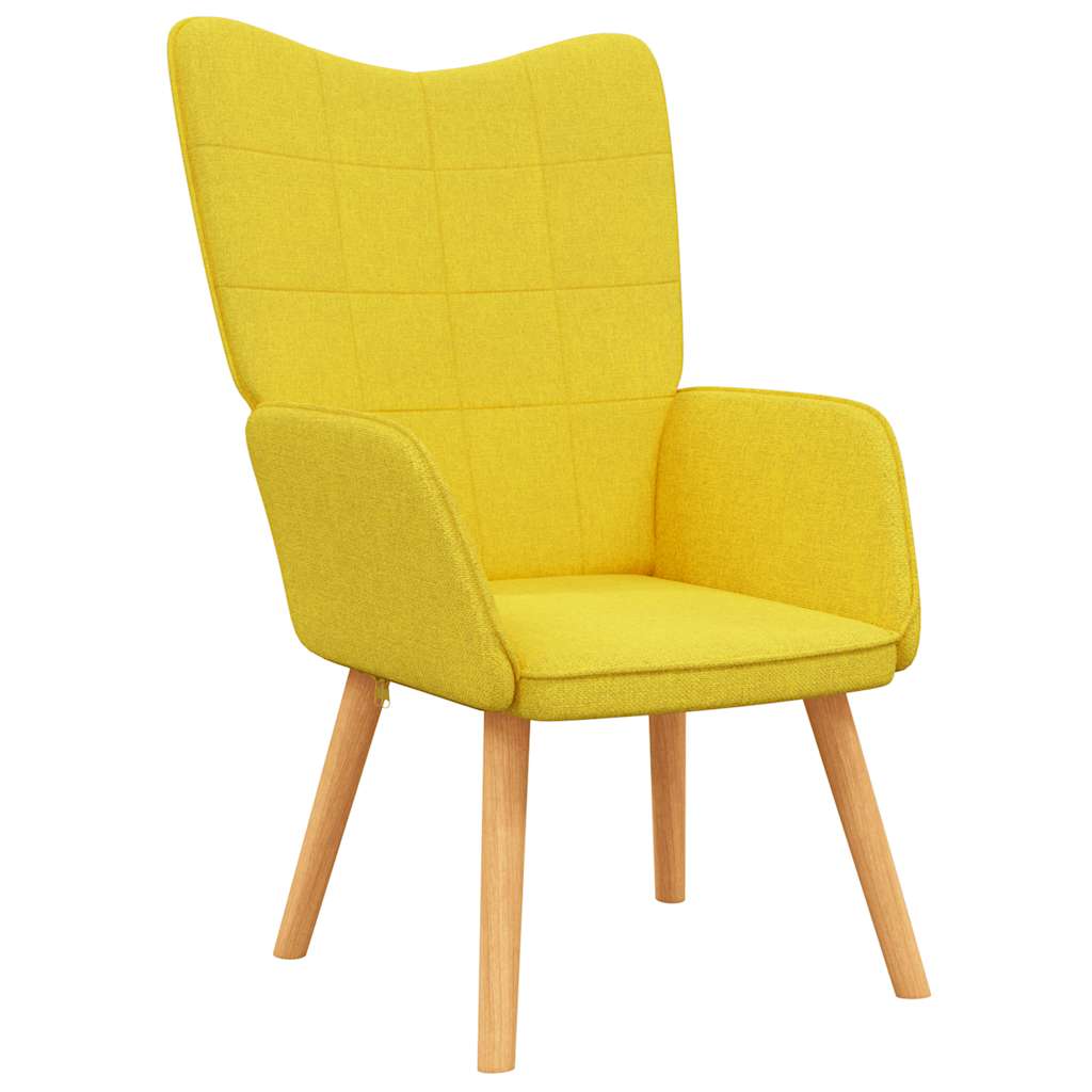 Sedia Relax Giallo Senape in Tessuto 327926