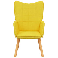 Sedia Relax Giallo Senape in Tessuto 327926
