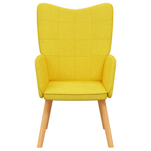 Sedia Relax Giallo Senape in Tessuto 327926