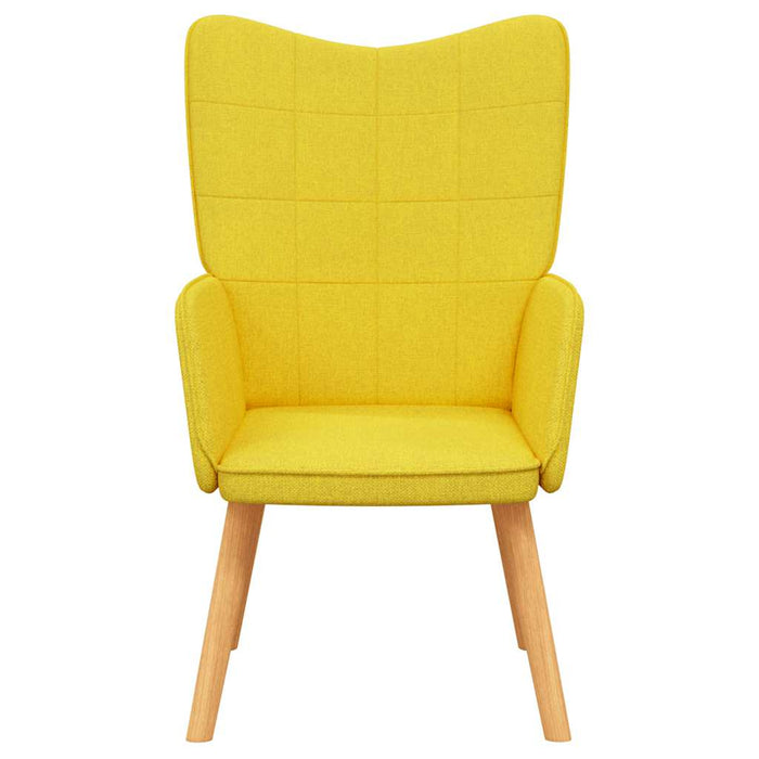 Sedia Relax Giallo Senape in Tessuto 327926