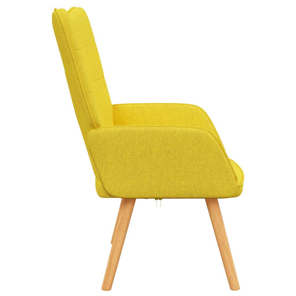 Sedia Relax Giallo Senape in Tessuto 327926