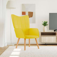 Sedia Relax Giallo Senape in Tessuto 327926