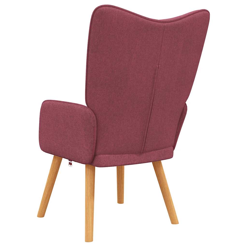 Sedia Relax Rosso Vino in Tessuto 327927