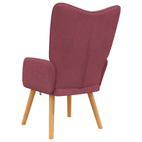 Sedia Relax Rosso Vino in Tessuto 327927