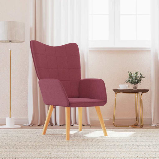 Sedia Relax Rosso Vino in Tessuto 327927