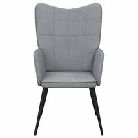 Sedia Relax Grigio Chiaro in Tessuto 327941