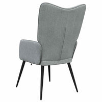 Sedia Relax Grigio Chiaro in Tessuto 327941