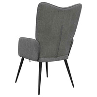 Sedia Relax Grigio Scuro in Tessuto 327942