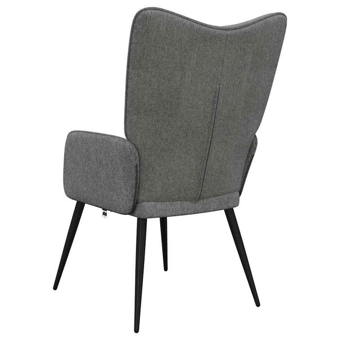 Sedia Relax Grigio Scuro in Tessuto 327942