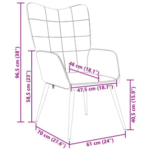 Sedia Relax Blu in Tessuto 327945
