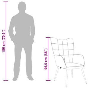 Sedia Relax Blu in Tessuto 327945