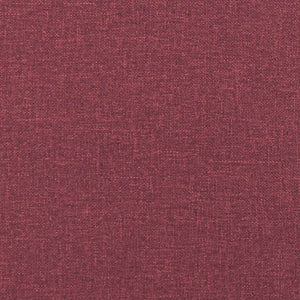 vidaXL Sedia Relax con Sgabello Rosso Vino in Tessuto