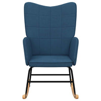 Sedia a Dondolo Blu in Tessutocod mxl 72548