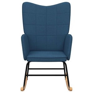 Sedia a Dondolo Blu in Tessutocod mxl 72548