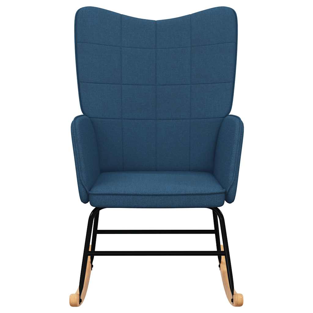 Sedia a Dondolo Blu in Tessuto 328011