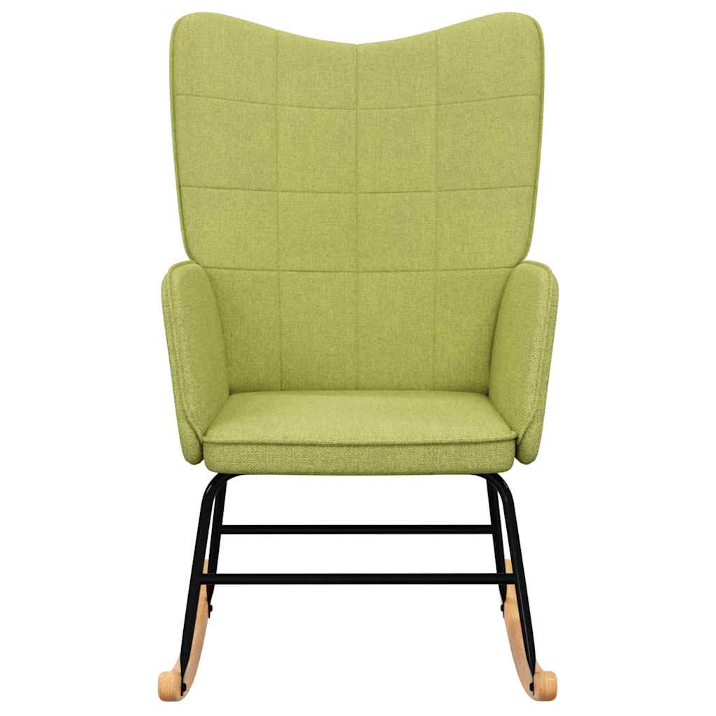 Sedia a Dondolo Verde in Tessuto 328012